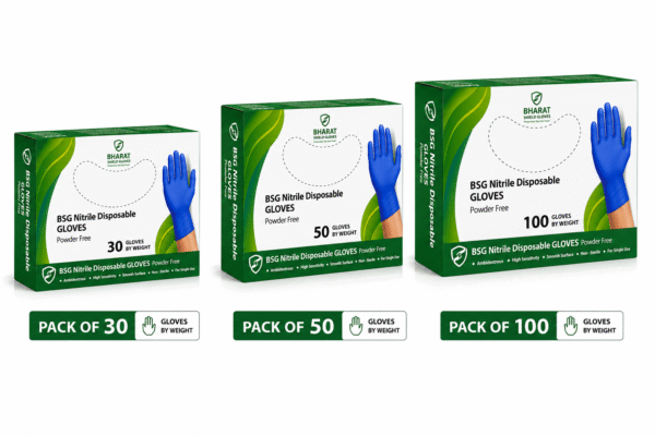 Nitrile Disposable Gloves (Blue)