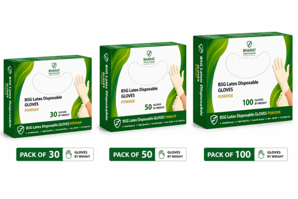 Latex disposable gloves
